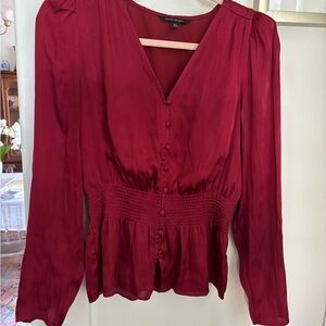 Banana Republic Deep Red Blouse
